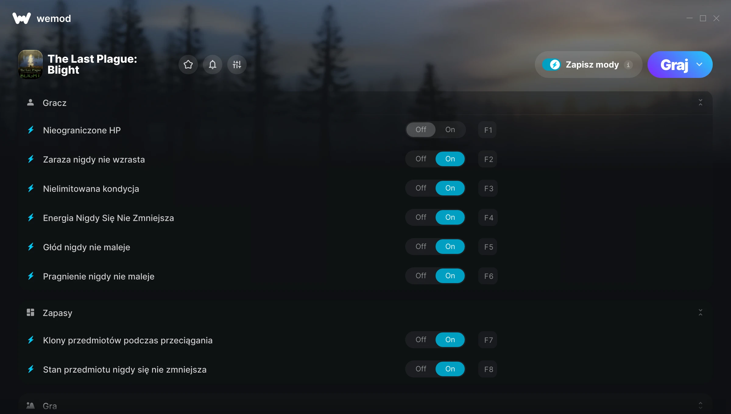 Cheaty do The Last Plague: Blight – zrzut ekranu