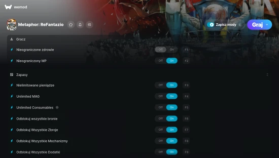 Cheaty do Metaphor: ReFantazio – zrzut ekranu