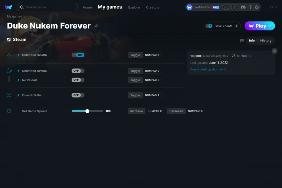 Duke Nukem Forever cheats screenshot