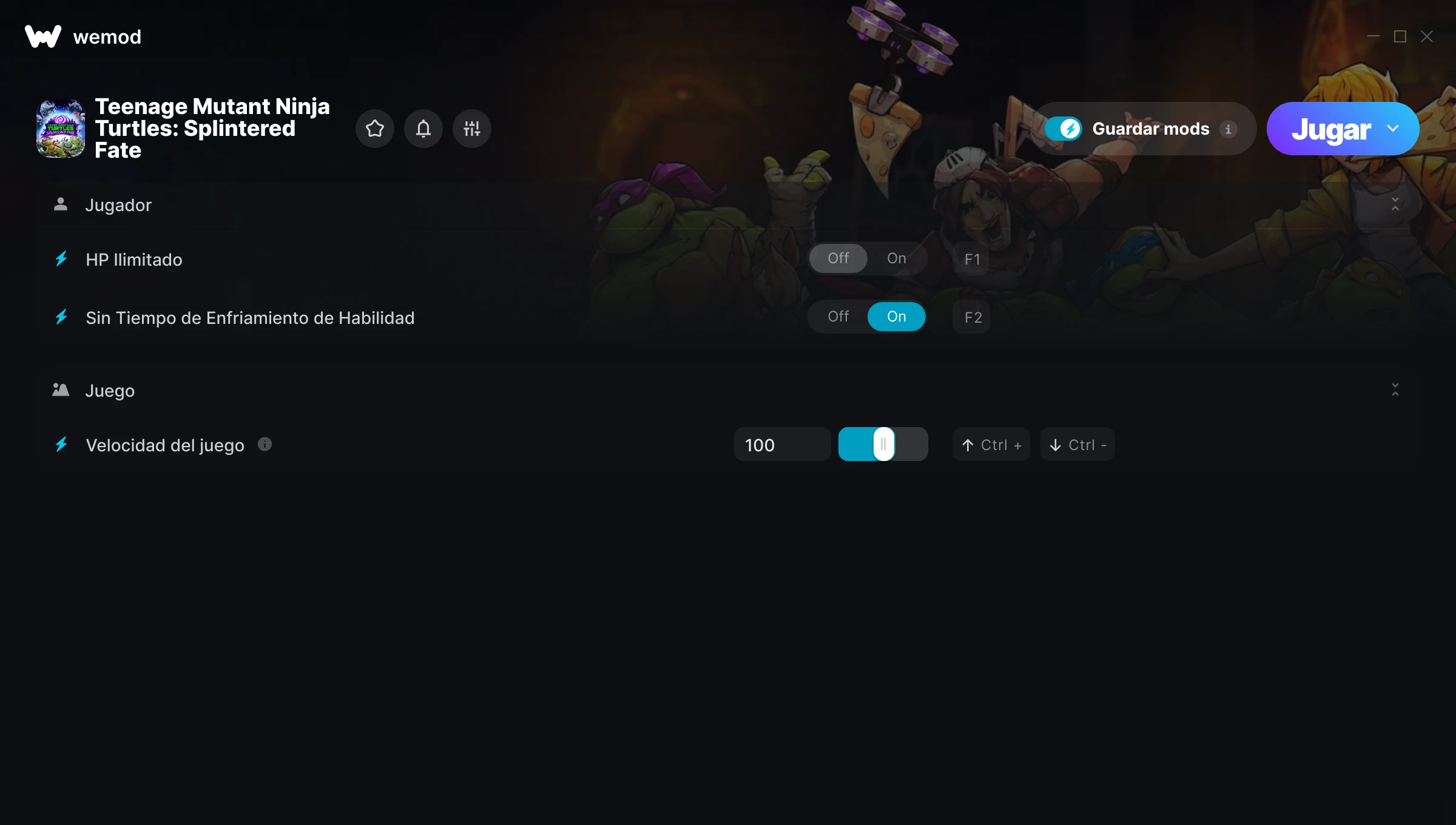 Captura de pantalla de las trampas de Teenage Mutant Ninja Turtles: Splintered Fate