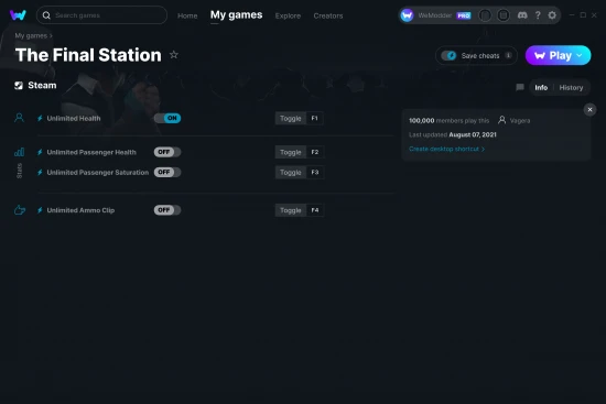 The Final Station cheats screenshot