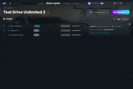 Test Drive Unlimited 2 Cheats Screenshot