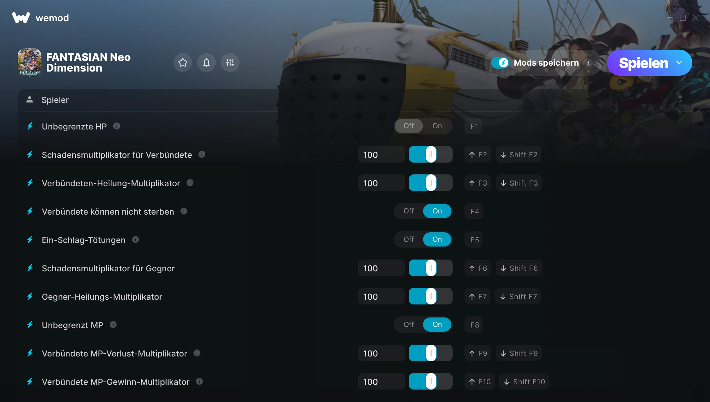 FANTASIAN Neo Dimension Cheats Screenshot