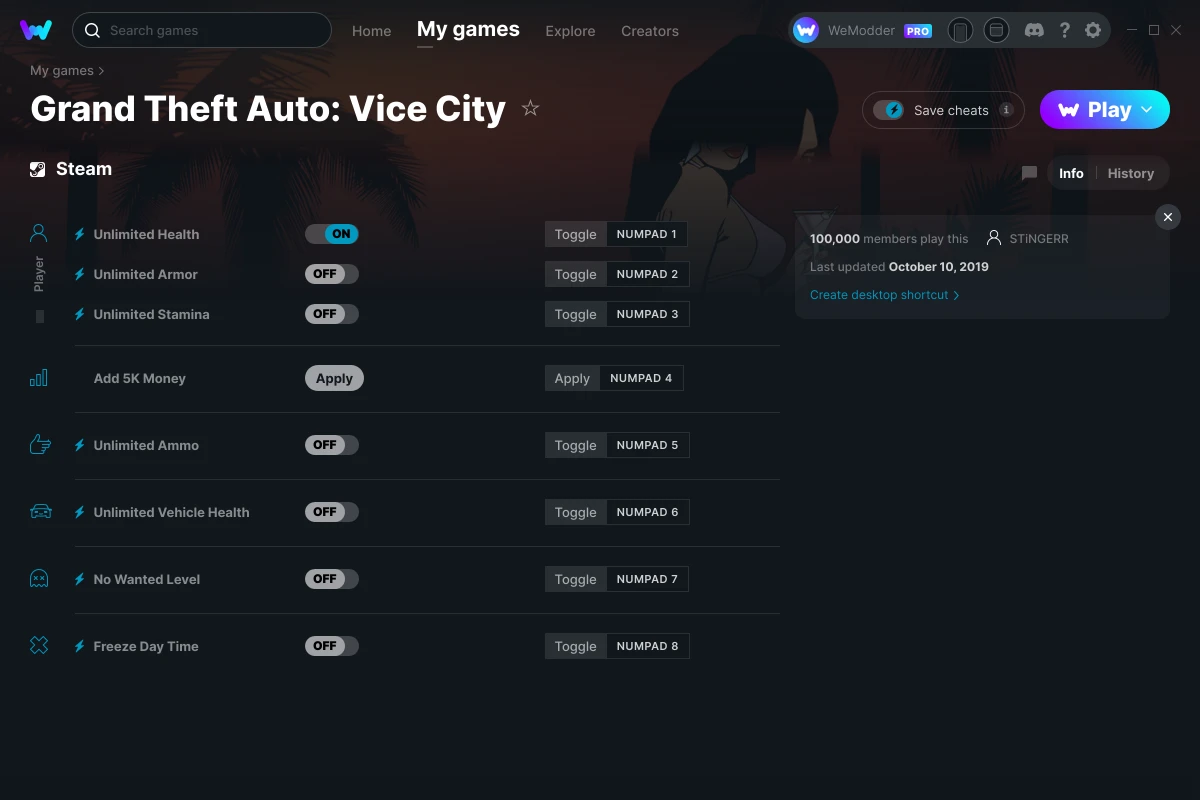 Steam Community :: Guide :: Cheats / Códigos do GTA Vice City (em