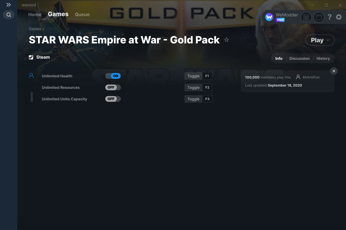 star wars empire at war gold trainer