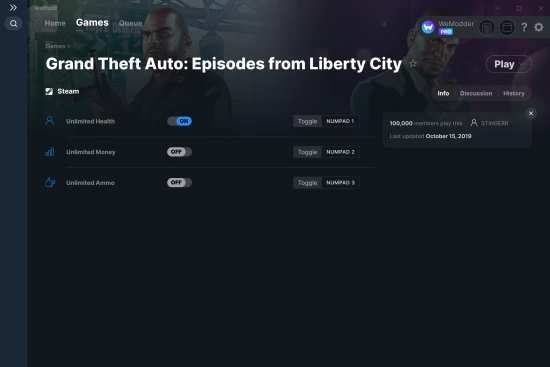 Grand Theft Auto: Episodes from Liberty City cheats screenshot