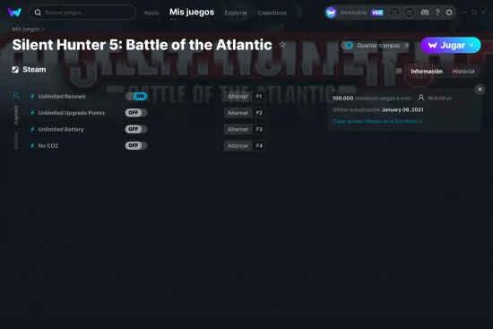 captura de pantalla de las trampas de Silent Hunter 5: Battle of the Atlantic