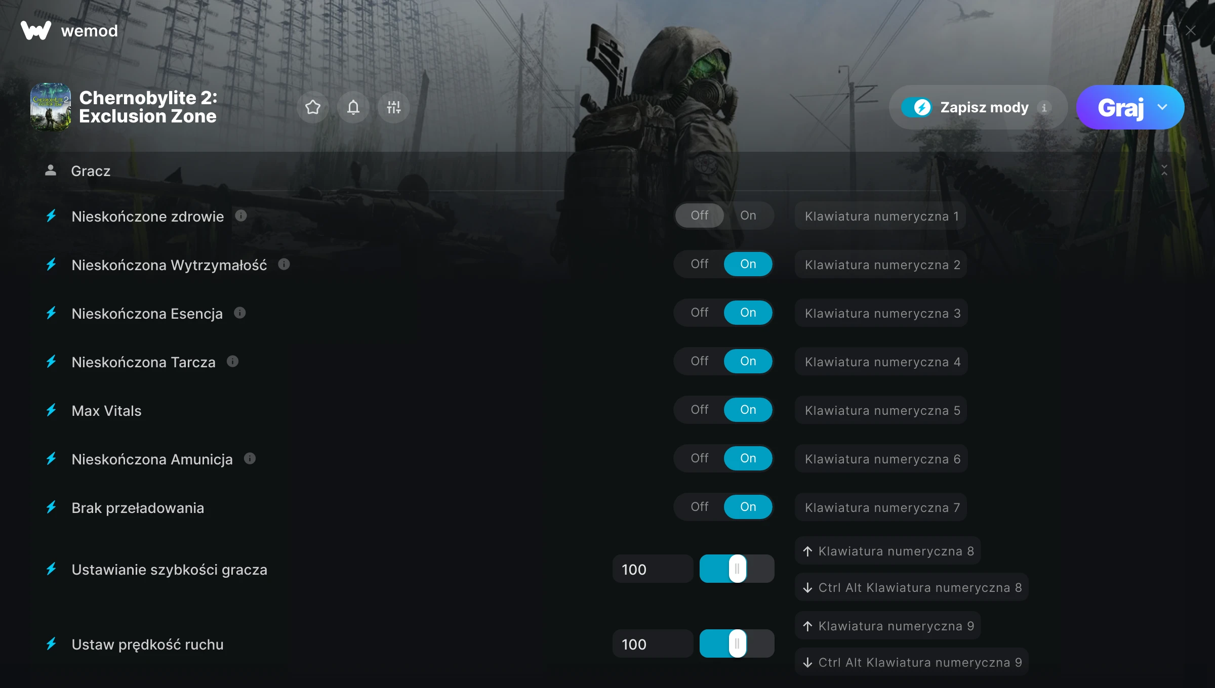 Cheaty do Chernobylite 2: Exclusion Zone – zrzut ekranu