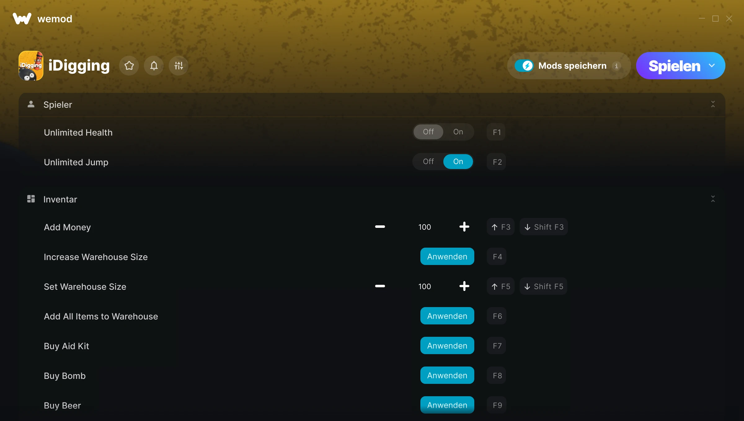 iDigging Cheats Screenshot