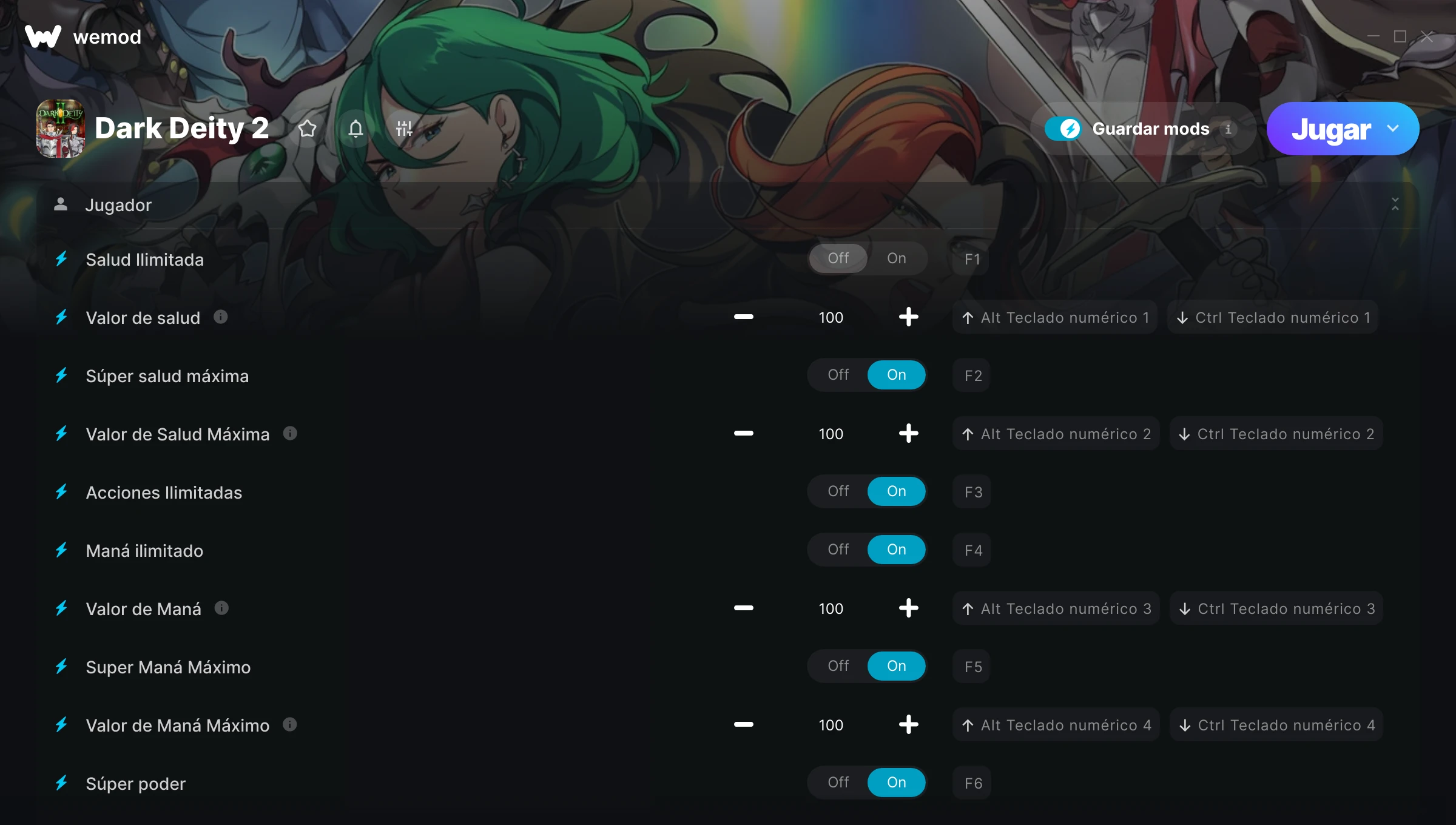 Captura de pantalla de las trampas de Dark Deity 2