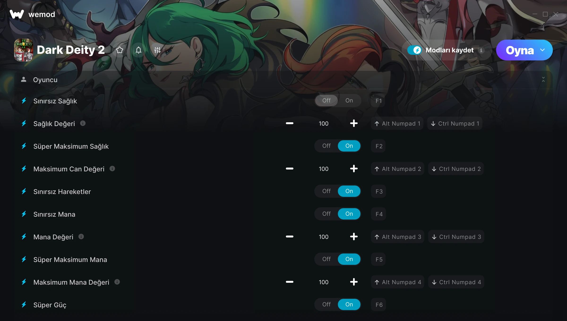 Dark Deity 2 hilelerinin ekran görüntüsü